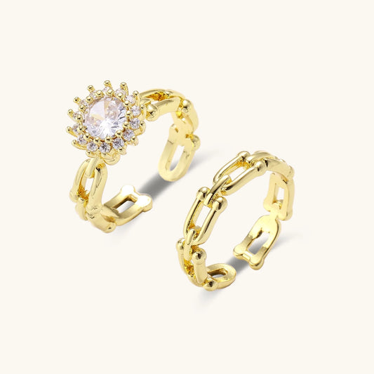Golden Hour Chain Ring Set